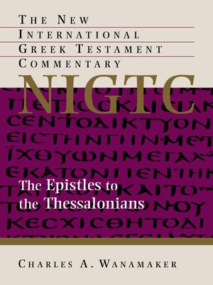 cover image of The Epistle to the Thessalonians